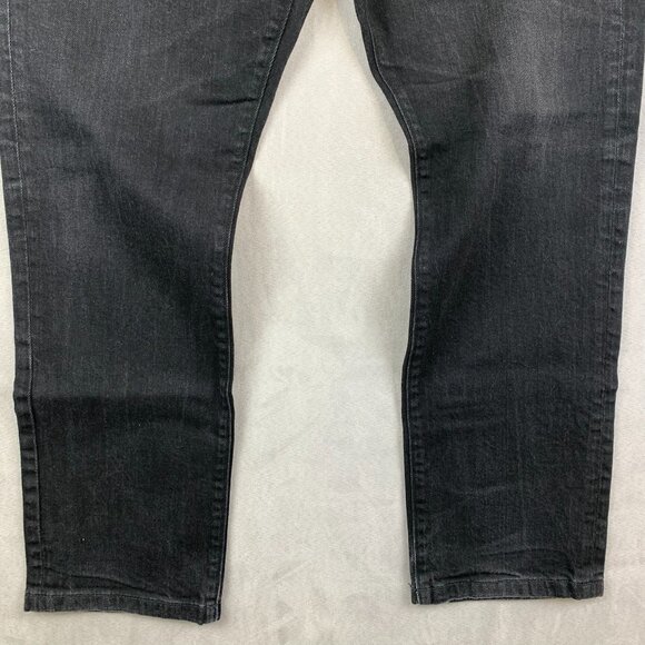 J Crew Mens Pants 36 Black Denim Jeans 484 Stretch Slim Tapered Luxury 36x27 - Picture 3 of 13